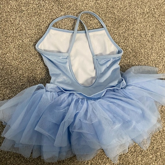 Mirella Dancewear Leotard Blue Tank Tutu Ballet Dress Girls Size 4-6 - Picture 3 of 7